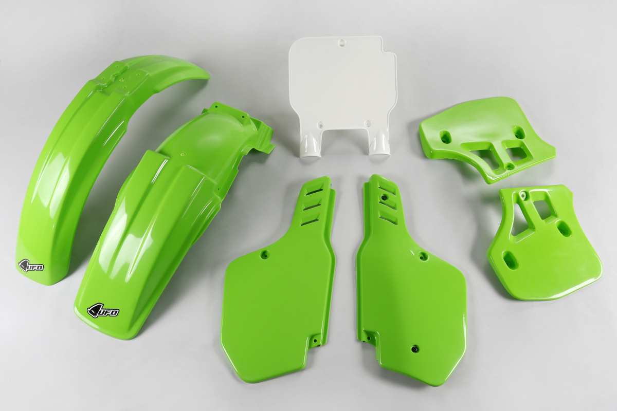 Plastic Kit OEM Color for Kawasaki KX 500 (1993-95) - REPLICA PLASTICS - KAKIT187-999 - Ufo Plast