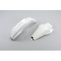 Fenders Kit white for Kawasaki KX 85 (2014-25) - KX 112 (2022-25) - REPLICA PLASTICS - KAFK222-047 - Ufo Plast