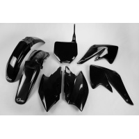 Plastic Kit black for Kawasaki KXF 250 (2004-05) - REPLICA PLASTICS - KAKIT203-001 - Ufo Plast