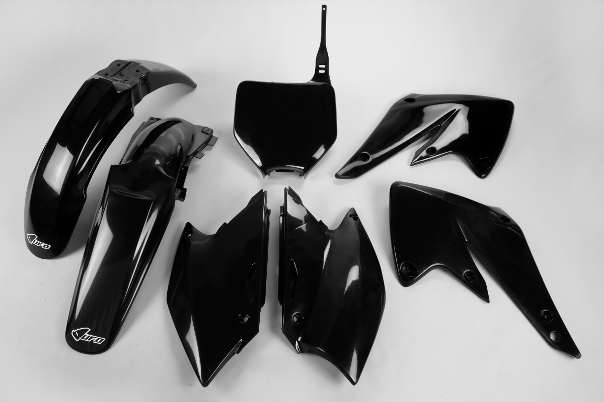 Plastic Kit black for Kawasaki KXF 250 (2004-05) - REPLICA PLASTICS - KAKIT203-001 - Ufo Plast