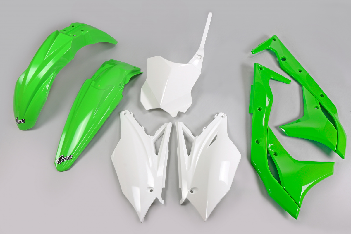 Plastic Kit OEM Color 19 for Kawasaki KXF 250 (2018-20) - REPLICA PLASTICS - KAKIT225-999A - Ufo Plast