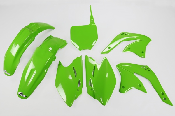 Complete body kit - green - Kawasaki - REPLICA PLASTICS - KAKIT211-026 - UFO Plast