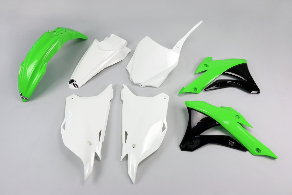 Plastic Kit OEM Color 14-15 for Kawasaki KX 85 (2014-21) - KX 100 (2014-21) - REPLICA PLASTICS - KAKIT222-999 - Ufo Plast