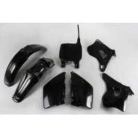 Plastic Kit black for Kawasaki KX 125 (1996-98) - KX 250 (1996-98) - REPLICA PLASTICS - KAKIT192-001 - Ufo Plast