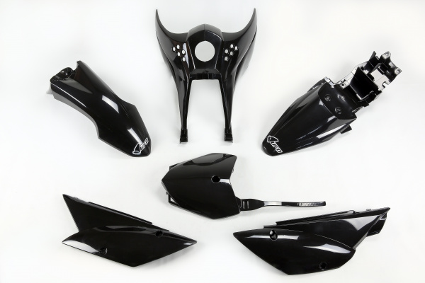 Plastic kit Kawasaki - black - REPLICA PLASTICS - KA37003-001 - UFO Plast