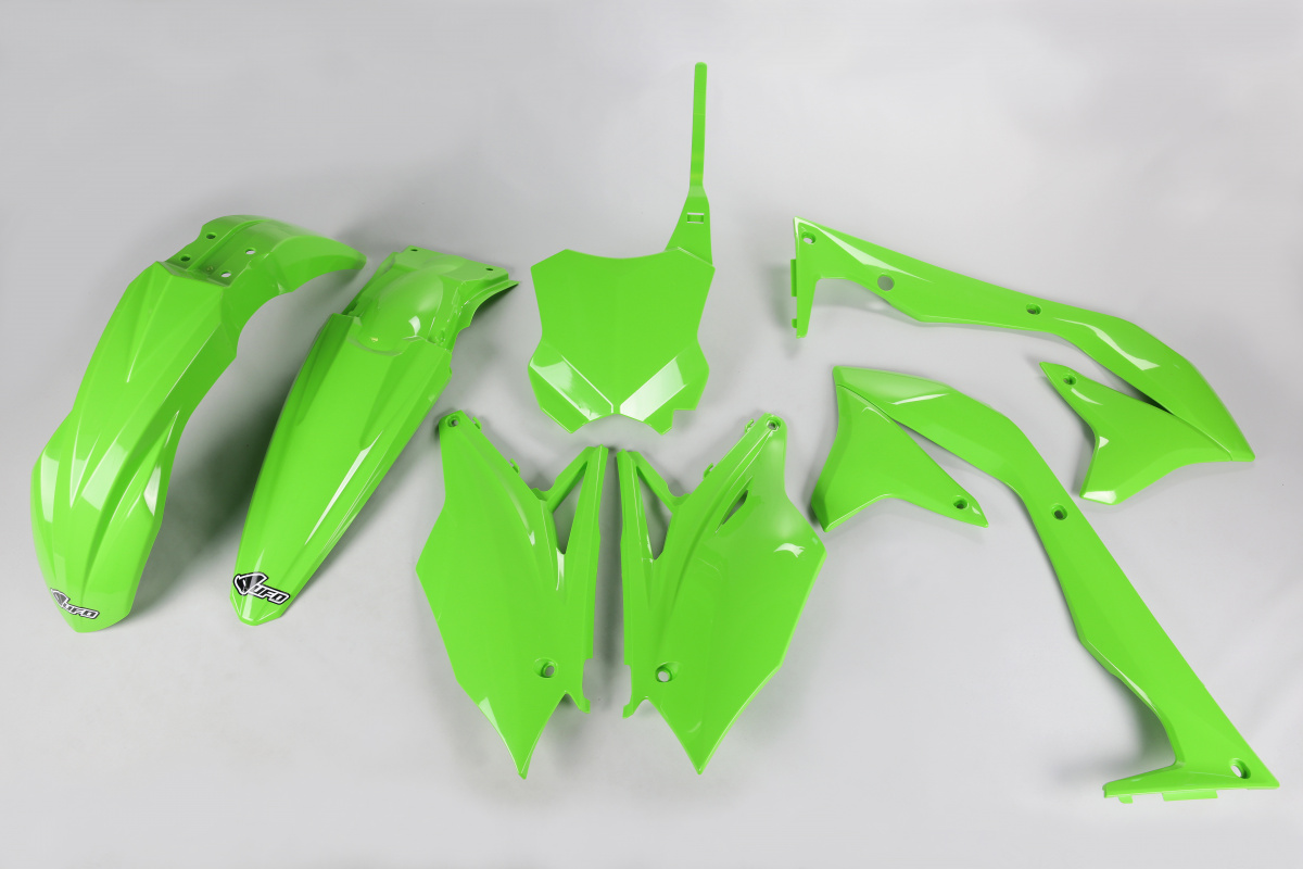 Plastic Kit green for Kawasaki KXF 450 (2018) - REPLICA PLASTICS - KAKIT226-026 - Ufo Plast