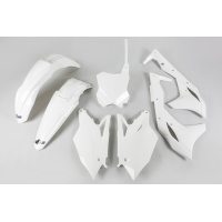 Plastic Kit white for Kawasaki KXF 250 (2018-20) - REPLICA PLASTICS - KAKIT225-047 - Ufo Plast