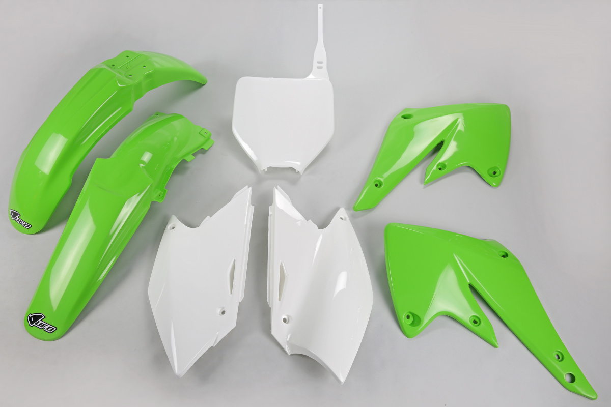 Plastic Kit OEM Color for Kawasaki KXF 250 (2004-05) - REPLICA PLASTICS - KAKIT203-999 - Ufo Plast