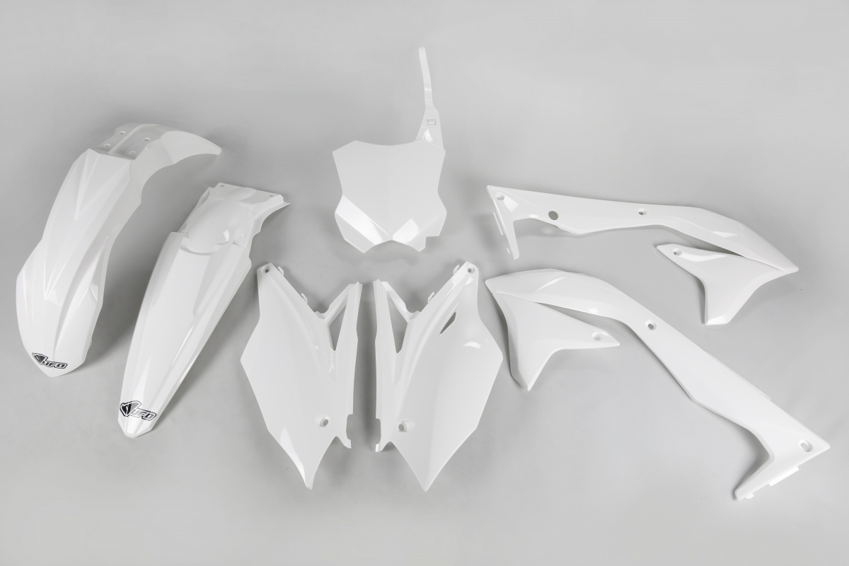 Plastic Kit white for Kawasaki KXF 450 (2018) - REPLICA PLASTICS - KAKIT226-047 - Ufo Plast