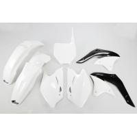 Plastic Kit white for Kawasaki KXF 450 (2008) - REPLICA PLASTICS - KAKIT211-047 - Ufo Plast