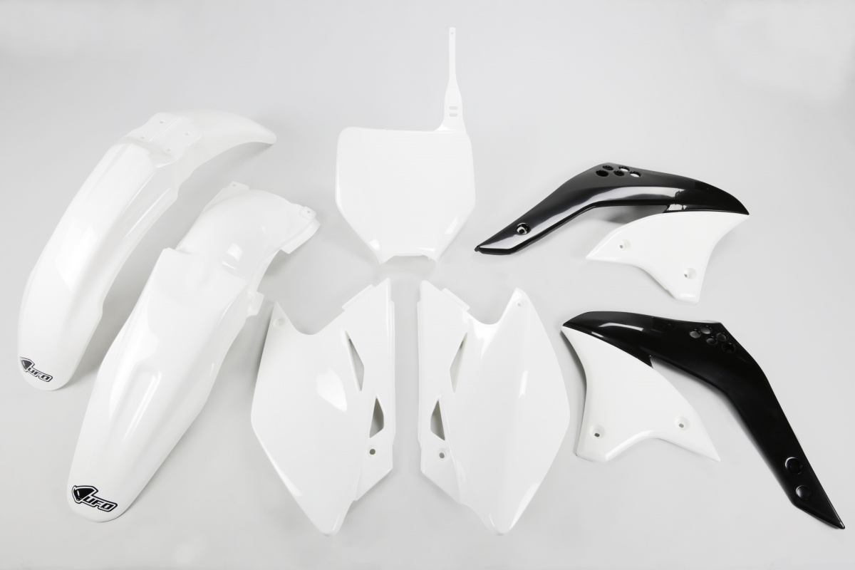 Plastic Kit white for Kawasaki KXF 450 (2008) - REPLICA PLASTICS - KAKIT211-047 - Ufo Plast