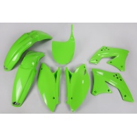 Plastic Kit green for Kawasaki KXF 450 (2009-11) - REPLICA PLASTICS - KAKIT213-026 - Ufo Plast