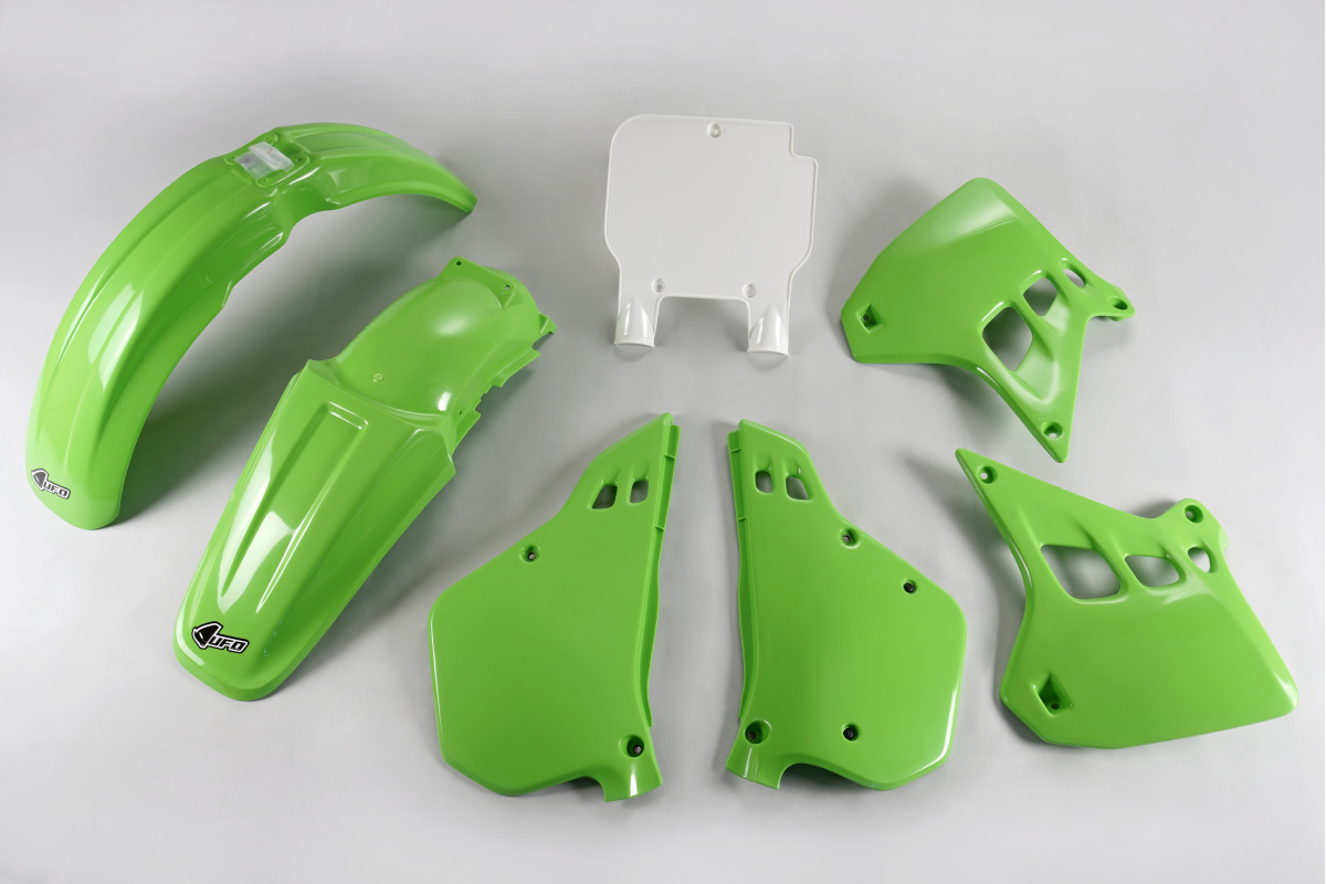 Plastic Kit OEM Color 90 for Kawasaki KX 250 (1990-91) - REPLICA PLASTICS - KAKIT188-999 - Ufo Plast