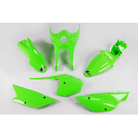 Plastic Kit green for Kawasaki KLX 110 (2010-25) - REPLICA PLASTICS - KA37003-026 - Ufo Plast