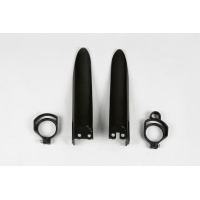 Fork Slider Protectors black for Kawasaki KX 85 (1998-13) - KX 100 (2001-13) - REPLICA PLASTICS - KA03711-001 - Ufo Plast