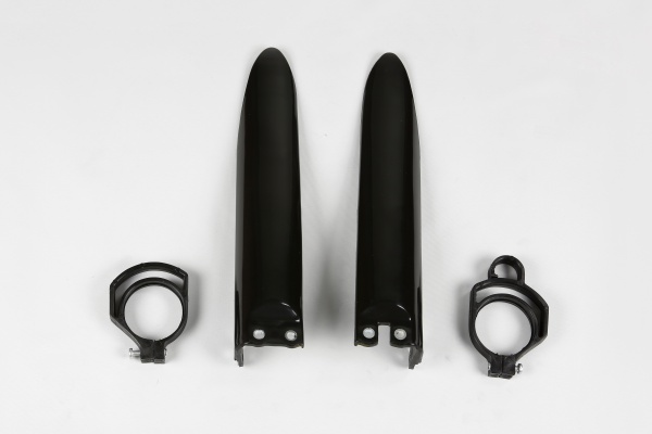 Fork slider protectors - black - Kawasaki - REPLICA PLASTICS - KA03711-001 - UFO Plast