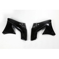Radiator Covers black for Kawasaki KXF 250 (2009-12) - REPLICA PLASTICS - KA04703-001 - Ufo Plast