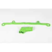 Chain Guide + Swingarm Chain Slider green for Kawasaki KXF 250 (2004-05) - REPLICA PLASTICS - KA03794-026 - Ufo Plast Chain Guide + Swingarm Chain Slider green for Kawasaki KXF 250 (2004-05) - REPLICA PLASTICS - KA03794-026 - Ufo Plast