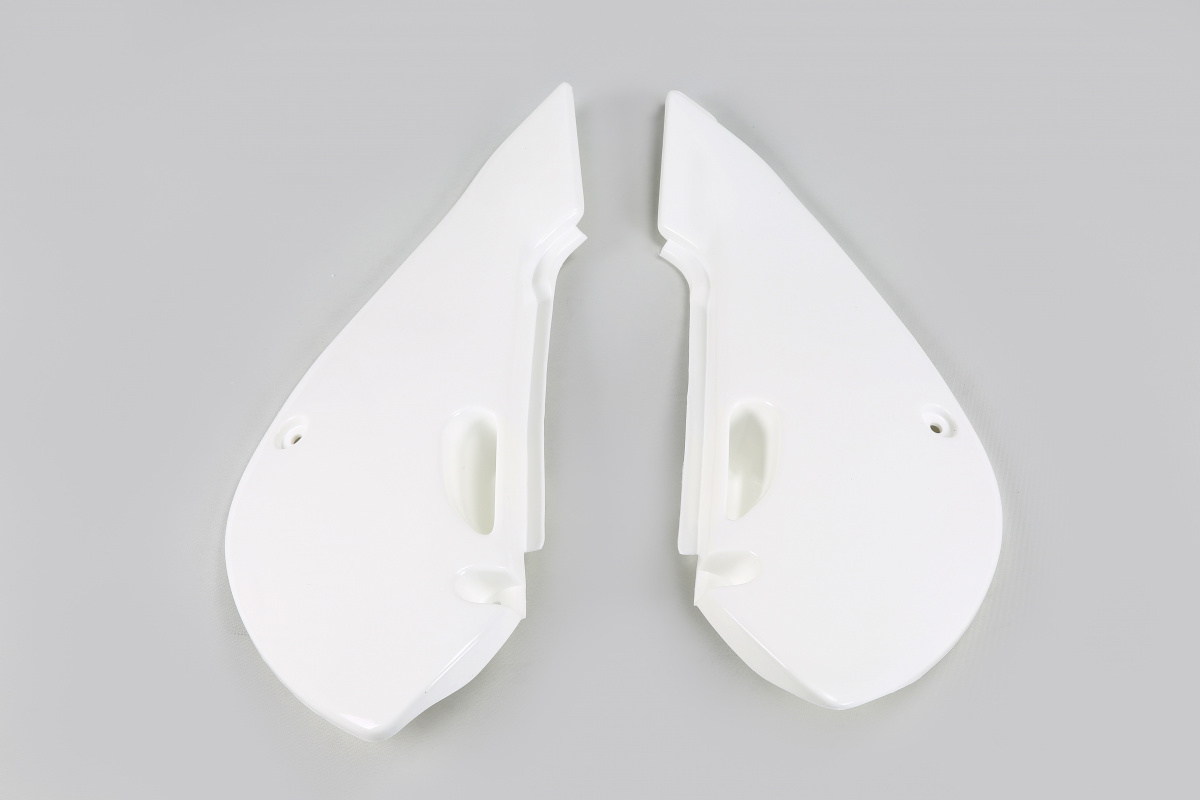 Side Panels white for Kawasaki KX 65 (2001-25) - KLX 110 (2001-09) - REPLICA PLASTICS - KA03734-047 - Ufo Plast