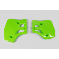 Radiator covers - green - Kawasaki - REPLICA PLASTICS - KA02712-026 - UFO Plast