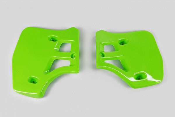 Radiator covers - green - Kawasaki - REPLICA PLASTICS - KA02712-026 - UFO Plast