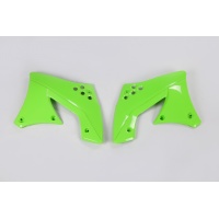 Radiator covers - green - Kawasaki - REPLICA PLASTICS - KA04703-026 - UFO Plast