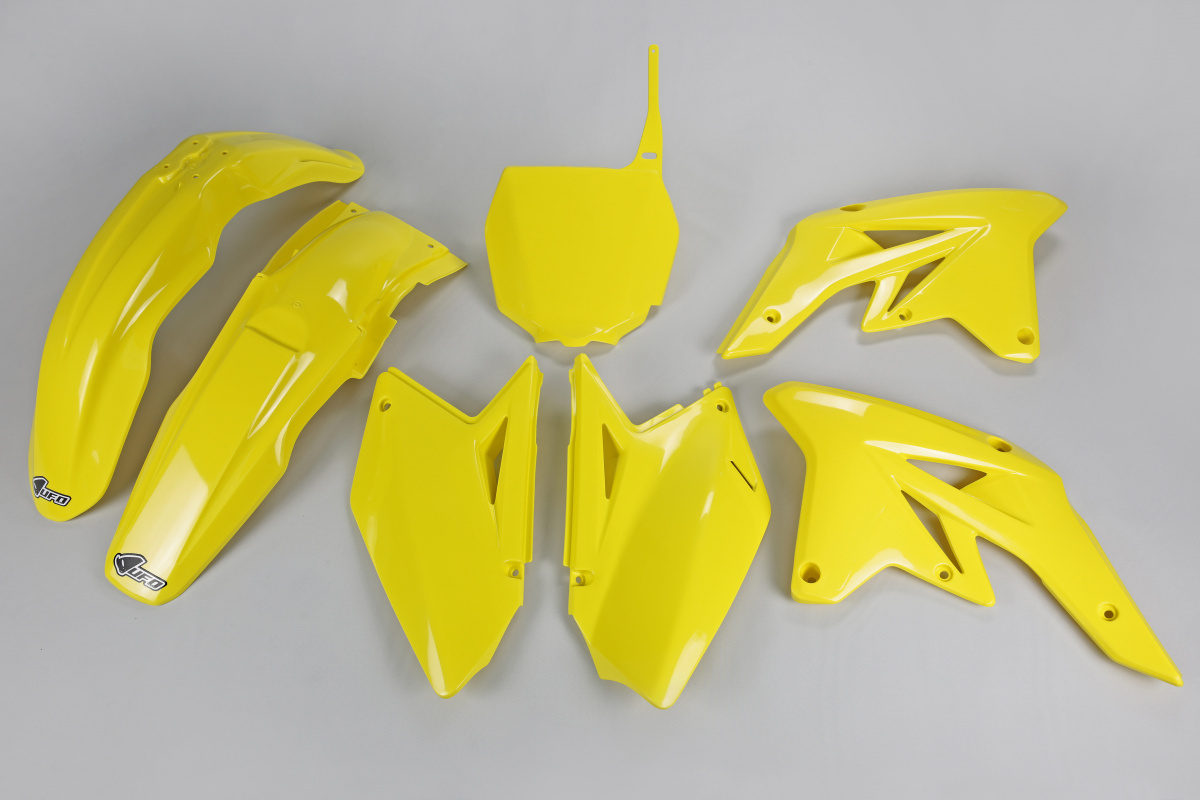 Plastic Kit yellow for Suzuki RMZ 250 (2007-09) - REPLICA PLASTICS - SUKIT407-102 - Ufo Plast