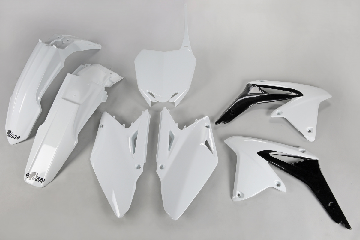 Plastic Kit white for Suzuki RMZ 450 (2008-17) - REPLICA PLASTICS - SUKIT409-041 - Ufo Plast