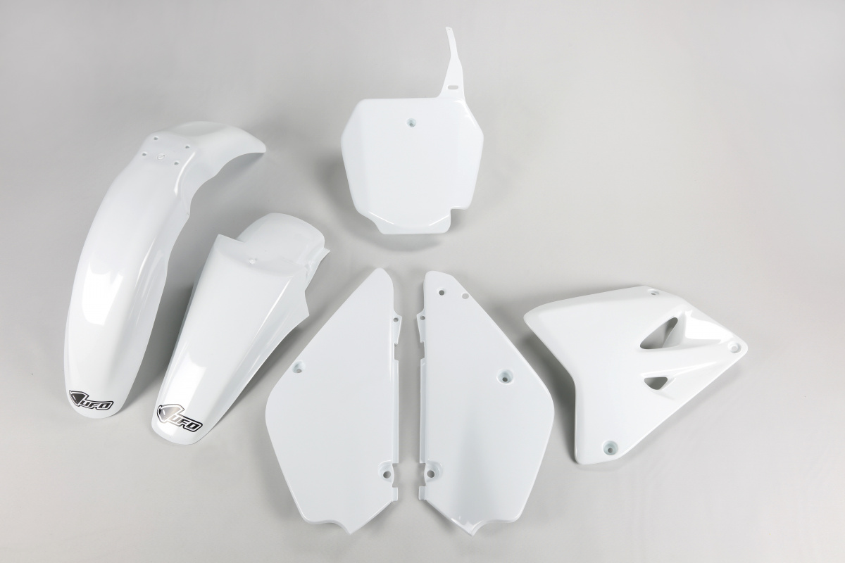 Plastic Kit white for Suzuki RM 85 (2000-25) - REPLICA PLASTICS - SUKIT405-041 - Ufo Plast