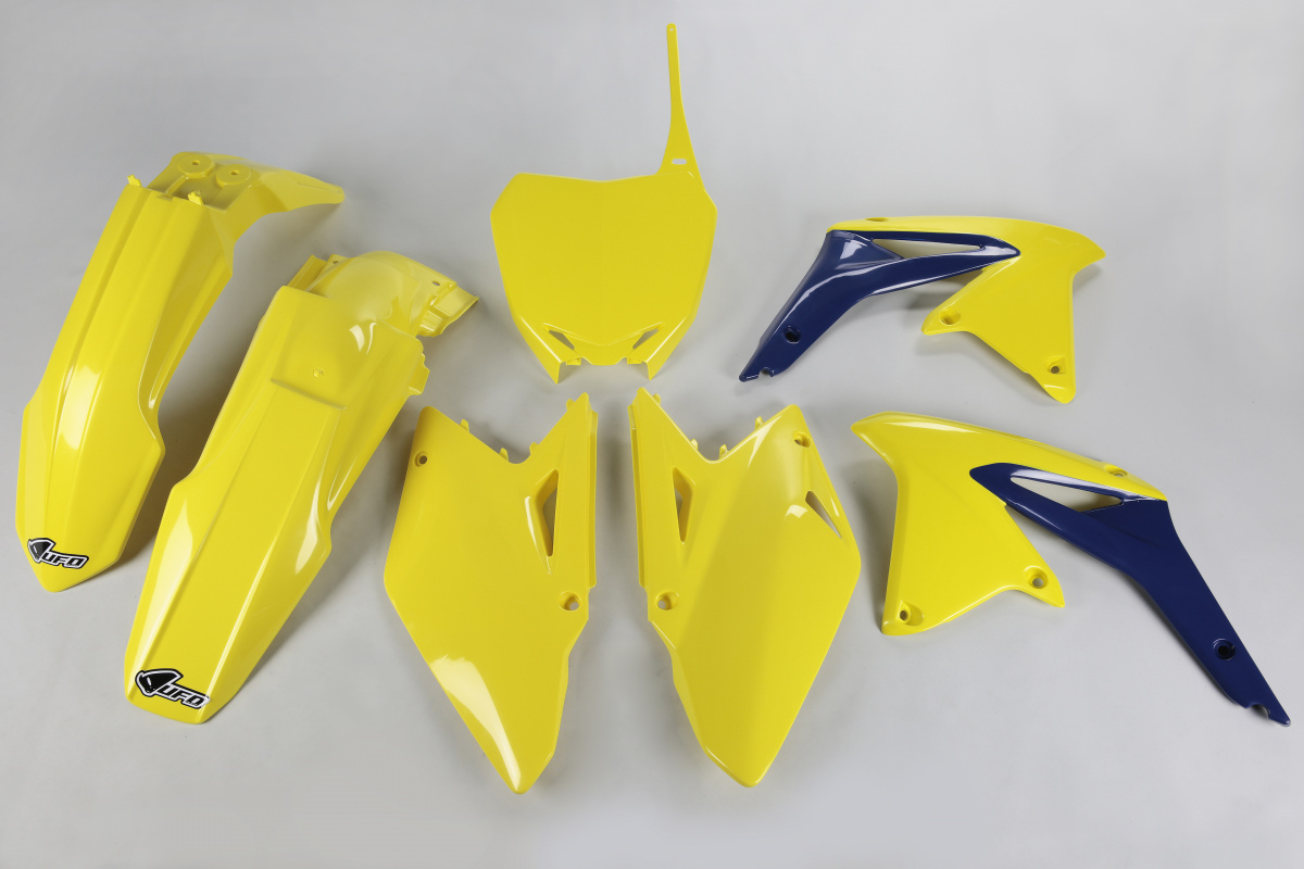 Plastic Kit yellow for Suzuki RMZ 450 (2008-17) - REPLICA PLASTICS - SUKIT409-102 - Ufo Plast