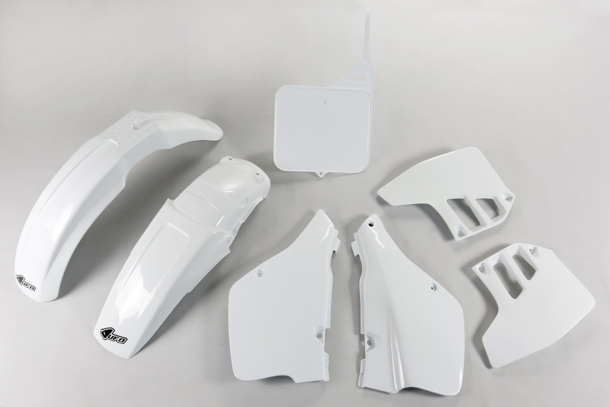Plastic Kit white for Suzuki RM 250 (1989-91) - REPLICA PLASTICS - SUKIT398-041 - Ufo Plast