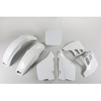 Plastic Kit white for Suzuki RM 125 (1989-91) - REPLICA PLASTICS - SUKIT399-041 - Ufo Plast