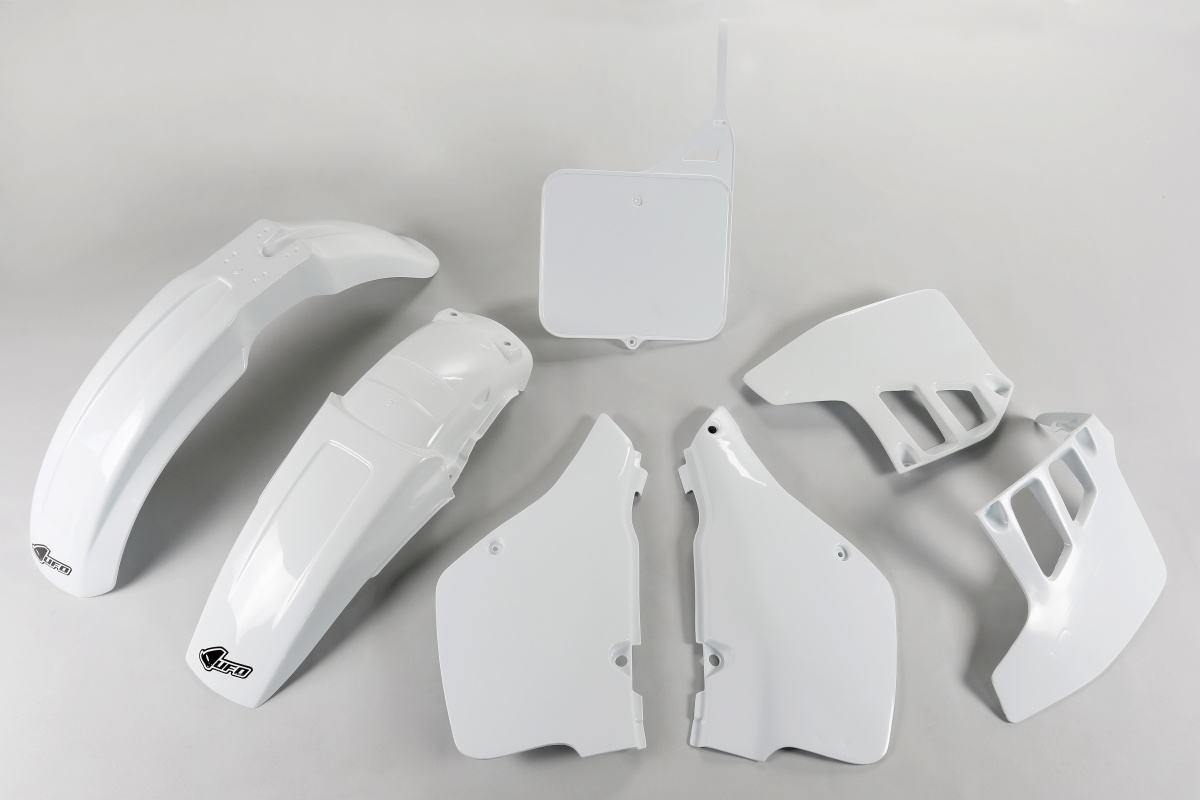 Plastic Kit white for Suzuki RM 125 (1989-91) - REPLICA PLASTICS - SUKIT399-041 - Ufo Plast