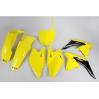 Plastic Kit yellow for Suzuki RMZ 250 (2010-18) - REPLICA PLASTICS - SUKIT411-102 - Ufo Plast
