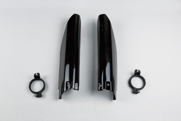 Fork slider protectors - black - Suzuki - REPLICA PLASTICS - SU03998-001 - UFO Plast