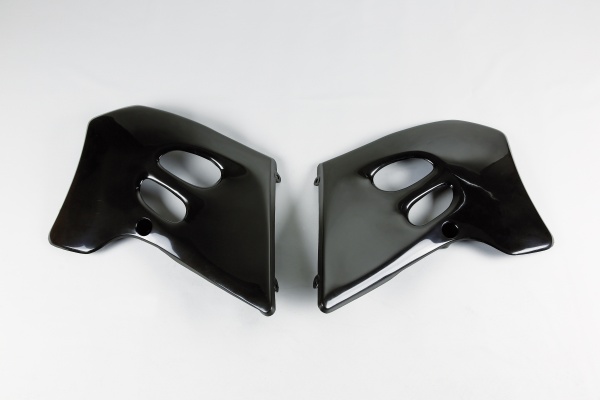 Radiator covers - black - Suzuki - REPLICA PLASTICS - SU02945-001 - UFO Plast