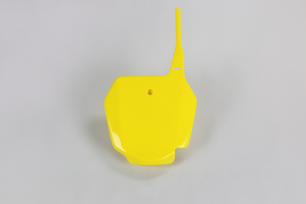 Front number plate - yellow 102 - Suzuki - REPLICA PLASTICS - SU03968-102 - UFO Plast