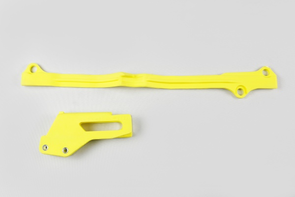 Chain guide+swingarm chain slider - yellow 102 - Suzuki - REPLICA PLASTICS - SU04924-102 - UFO Plast