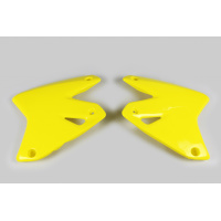 Radiator covers - yellow 102 - Suzuki - REPLICA PLASTICS - SU03978-102 - UFO Plast