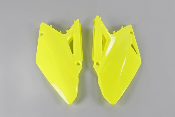 Side panels - neon yellow - Suzuki - REPLICA PLASTICS - SU04918-DFLU - UFO Plast