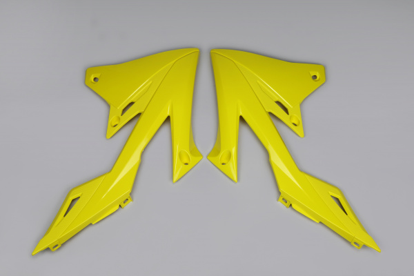 Radiator covers - yellow 102 - Suzuki - REPLICA PLASTICS - SU04941-102 - UFO Plast