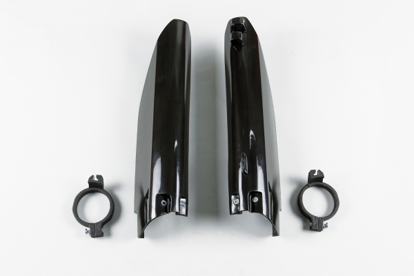 Fork slider protectors - black - Suzuki - REPLICA PLASTICS - SU03905-001 - UFO Plast