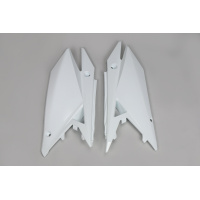 Side Panels white for Suzuki RMZ 250 (2019-25) - RMZ 450 (2018-25) - REPLICA PLASTICS - SU04942-041 - Ufo Plast