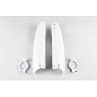 Fork Slider Protectors white for Suzuki RM 125 (1999-03) - RM 250 (1999-03) - REPLICA PLASTICS - SU03905-041 - Ufo Plast Fork Slider Protectors white for Suzuki RM 125 (1999-03) - RM 250 (1999-03) - REPLICA PLASTICS - SU03905-041 - Ufo Plast