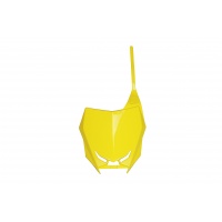 Front Number Plate yellow for Suzuki RMZ 250 (2019-25) - RMZ 450 (2018-25) - REPLICA PLASTICS - SU04943-102 - Ufo Plast
