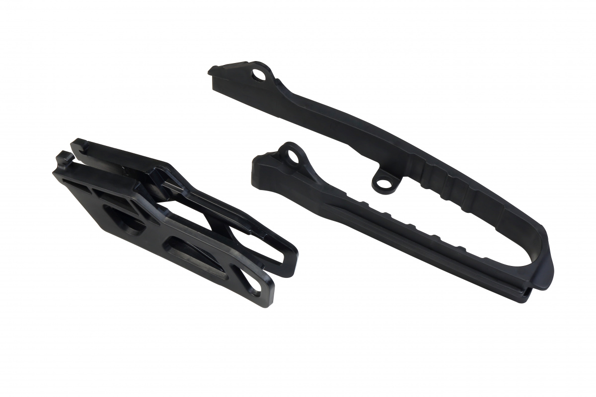 Chain guide+swingarm chain slider - black - Suzuki