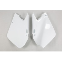 Side Panels white for Suzuki RM 125 (2001-25) - RM 250 (2001-25) - REPLICA PLASTICS - SU03996-041 - Ufo Plast