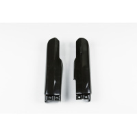 Fork Slider Protectors black for Suzuki RM 85 (2000-25) - REPLICA PLASTICS - SU03907-001 - Ufo Plast