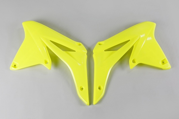 Radiator covers - neon yellow - Suzuki - REPLICA PLASTICS - SU04928-DFLU - UFO Plast