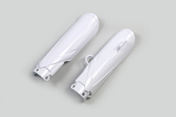 Fork slider protectors - white 046 - Yamaha - REPLICA PLASTICS - YA04870-046 - UFO Plast